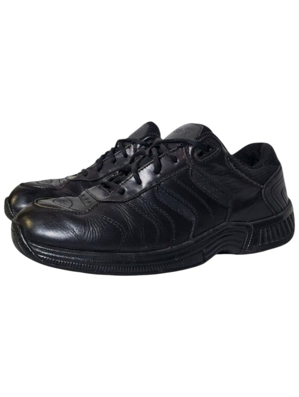 Orthofeet Pacific Palisades BioFit Shoes Size 8.5 Mens Black Leather Diabetic